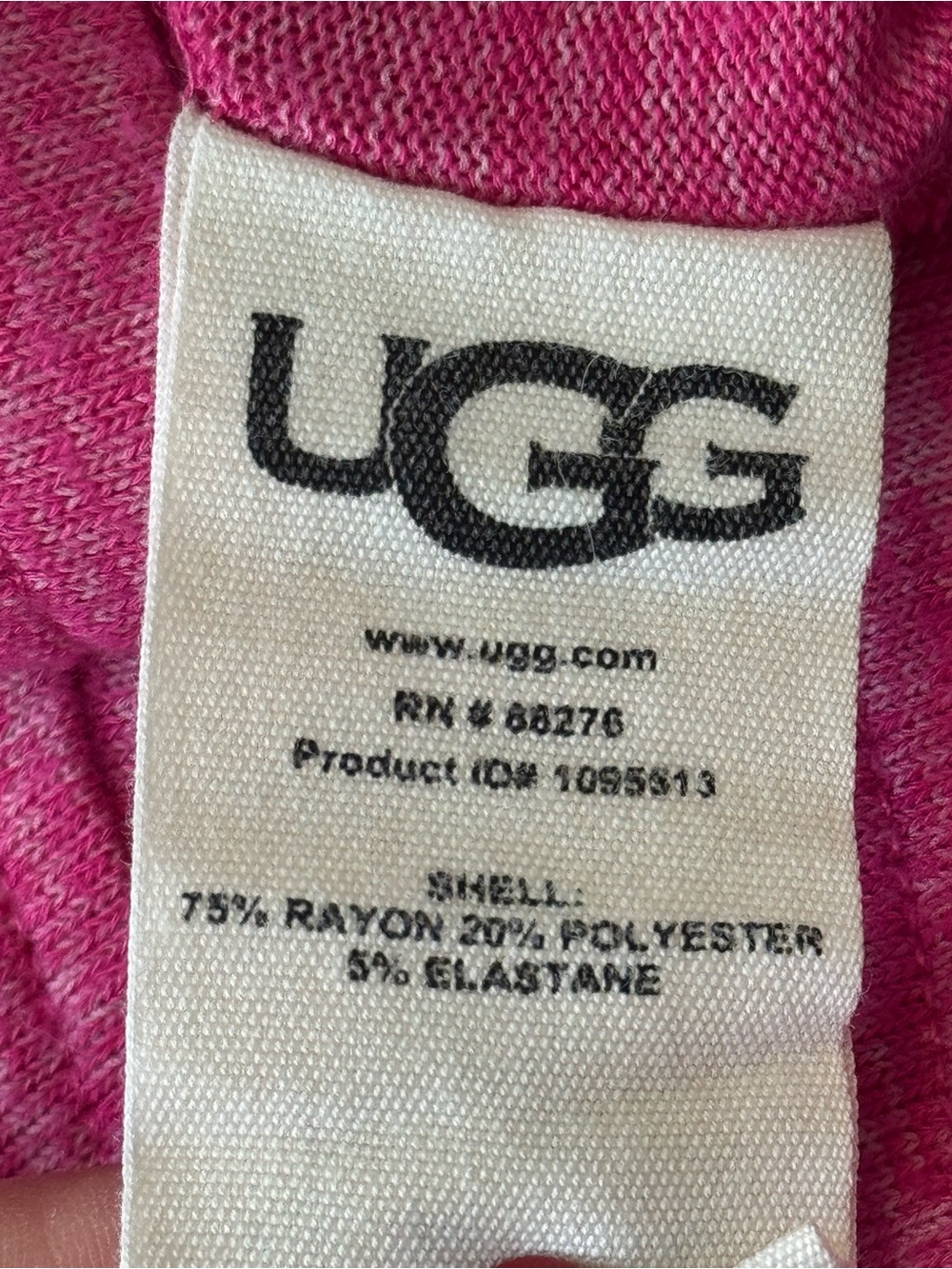 UGG Raspberry Pink Tie-Hem Track Pants - Picture 5 of 5